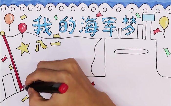海军手抄报一等奖，荣耀背后的故事，海军手抄报荣获一等奖，荣耀背后的故事与奋斗历程