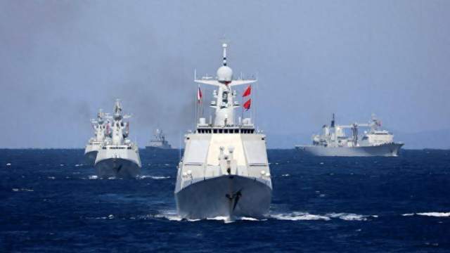 海上联合-2021，俄方舰艇展现强大实力，海上联合-2021，俄方舰艇彰显强大实力