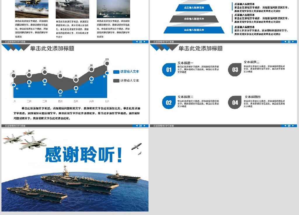 航空母舰PPT模板，展示现代海战力量的核心要素，现代海战力量核心，航空母舰PPT模板展示