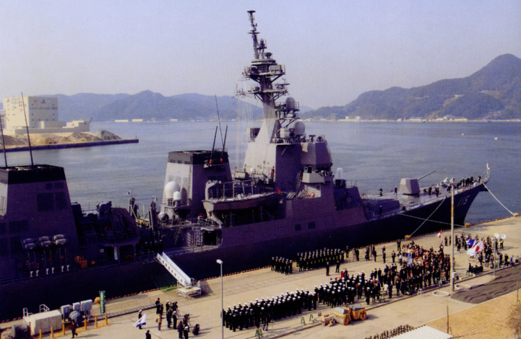 日本最先进驱逐舰，护卫海洋的力量象征，日本最尖端驱逐舰，海洋护卫的力量标志