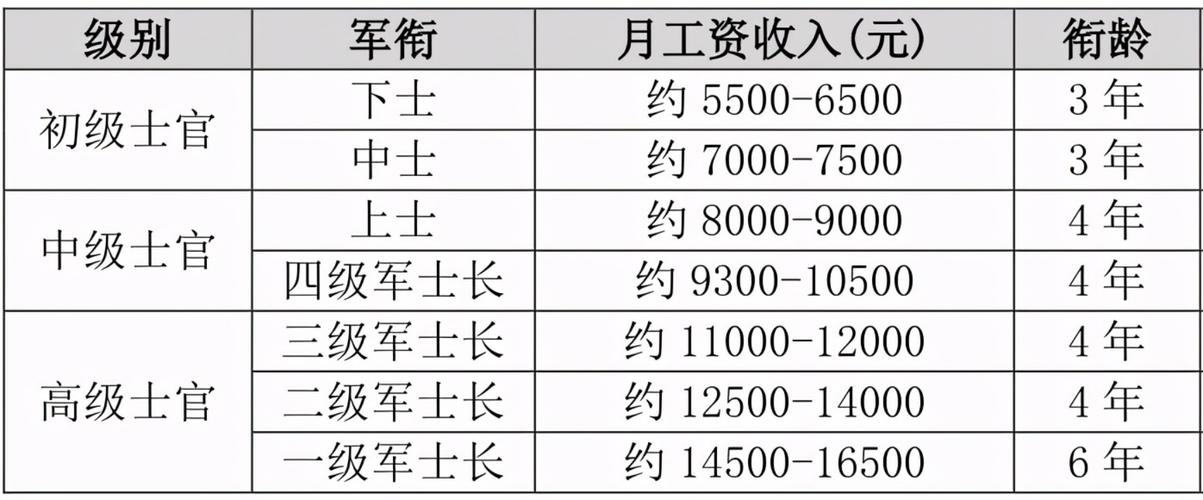 军官待遇级别对照，深度解析与探讨，军官待遇级别对照深度解析及探讨指南