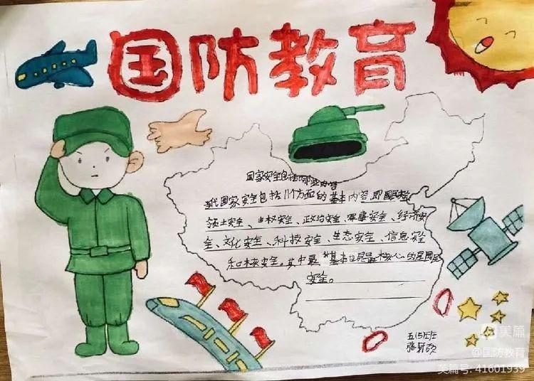 国防教育知识宣传手抄报，培育国防意识，传递军事素养，国防教育手抄报，培育国防意识，提升军事素养