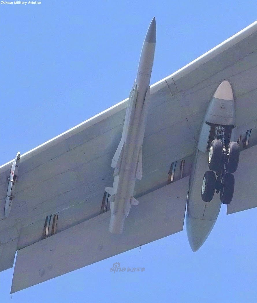 轰-6G挂载鹰击-12导弹，空中巨龙的崭新力量，空中巨龙新力量，轰-6G挂载鹰击-12导弹亮相