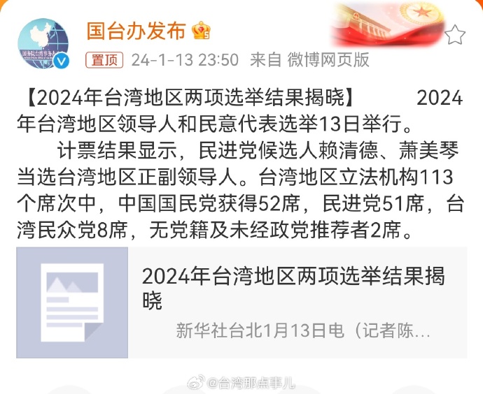台湾2024年大选结果，多元因素交织下的前景展望，台湾2024大选多元因素交织下的前景展望分析