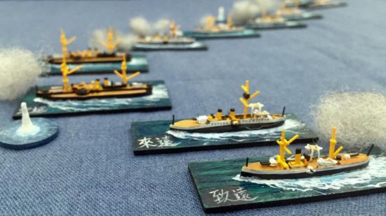甲午海战战舰模型，历史与模型的交融，甲午海战战舰模型，历史与模型的完美交融
