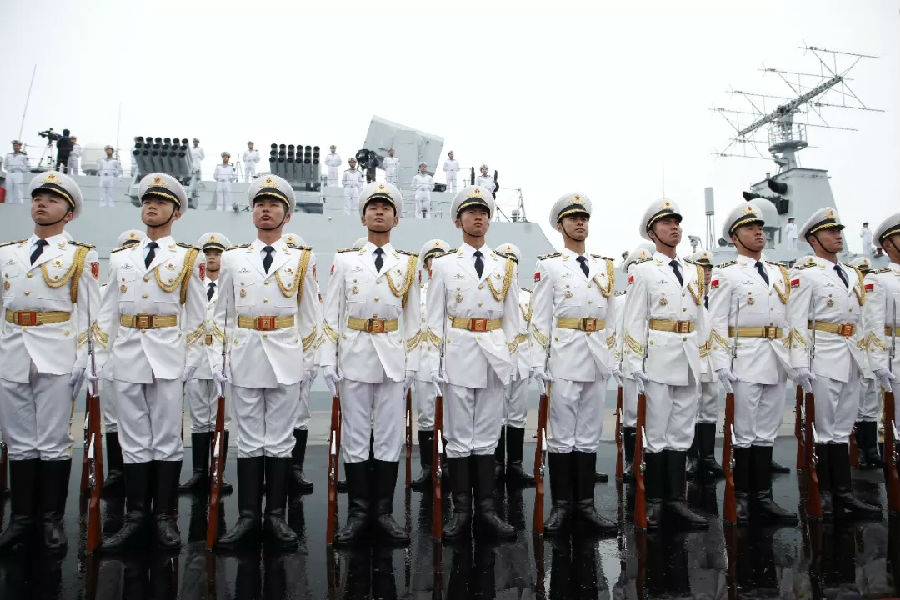 全程海军方队阅兵视频，展现中国力量与荣耀，海军方队阅兵视频展现中国力量与风采