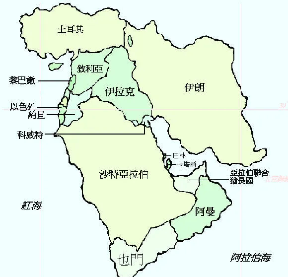 以色列周边国家地图，揭示中东地区的地理格局与复杂关系，以色列周边国家地图，揭示中东地理格局与复杂国际关系