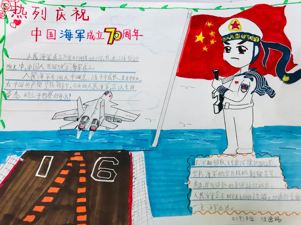 海军70周年板报——光荣历程与未来展望，海军70周年板报，光荣历程回顾与未来展望