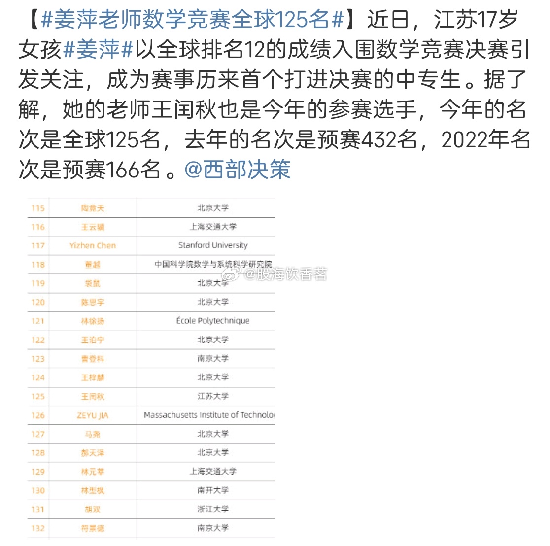 最新消息揭秘，姜萍在决赛中的辉煌成绩，姜萍决赛辉煌成绩揭秘最新消息