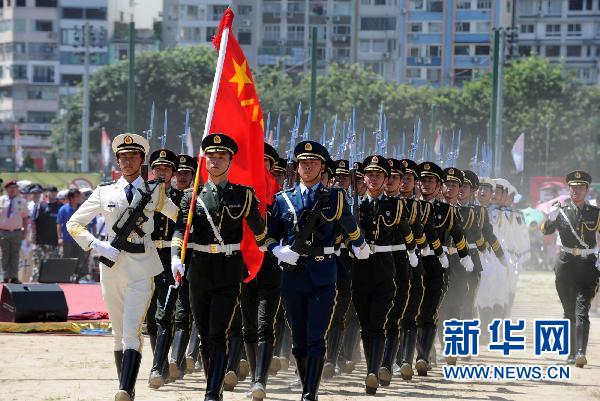 三军仪仗队图片素描，展现荣耀与威严的壮丽画卷，三军仪仗队壮丽画卷，荣耀与威严的素描图片展示