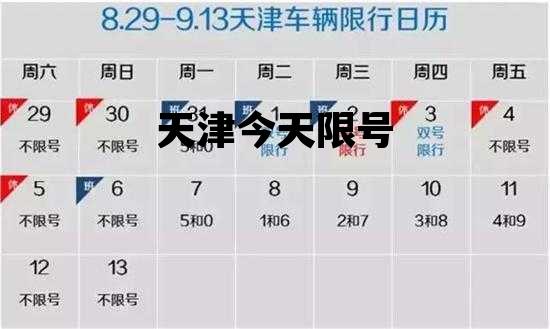 天津今日限号措施详解，限号几和几？，天津今日限号措施详解，限号组合是什么？