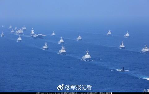 中国最大规模海上阅兵，展示力量与决心，中国最大规模海上阅兵，力量与决心的展示