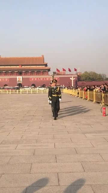 游客跟拍三军仪仗队，荣耀与责任的见证，游客跟拍三军仪仗队，荣耀与责任的现场见证