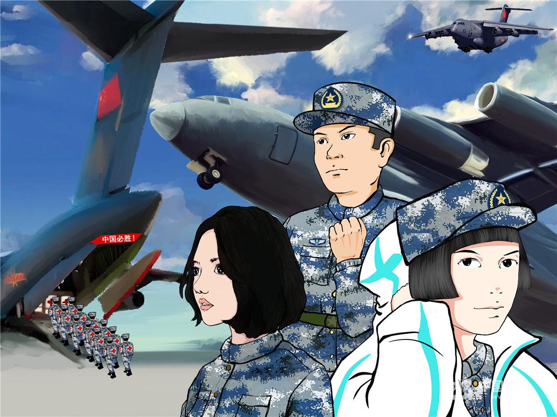 中国空军绘画，飞翔的艺术之美，中国空军绘画，飞翔的艺术精髓