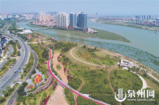 泉州江滨公园，城市中的绿洲，泉州江滨公园，城市中的绿色绿洲