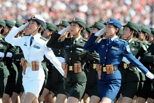 中国女兵方队身高揭秘,一道独特的风景线,中国女兵方队身高揭秘,独特风景线展英姿