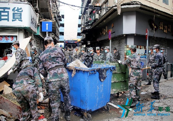 驻澳门部队救灾行动,天鸽考验中的英勇身影,驻澳门部队救灾行动,天鸽考验下的英勇身影